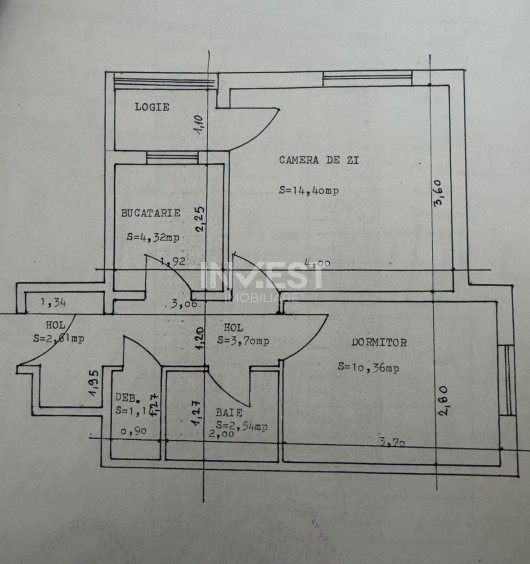 Apartament 2 camere, decomandat, etaj intermediar-Alexandru cel Bun