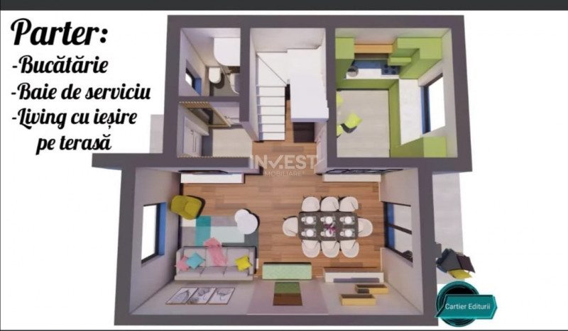 COMISION 0%, CASA 4 CAMERE, 2 BAI, 250 MP, HORPAZ