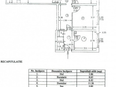 Apartament de 3 camere, Mircea cel Batran, etaj intermediar
